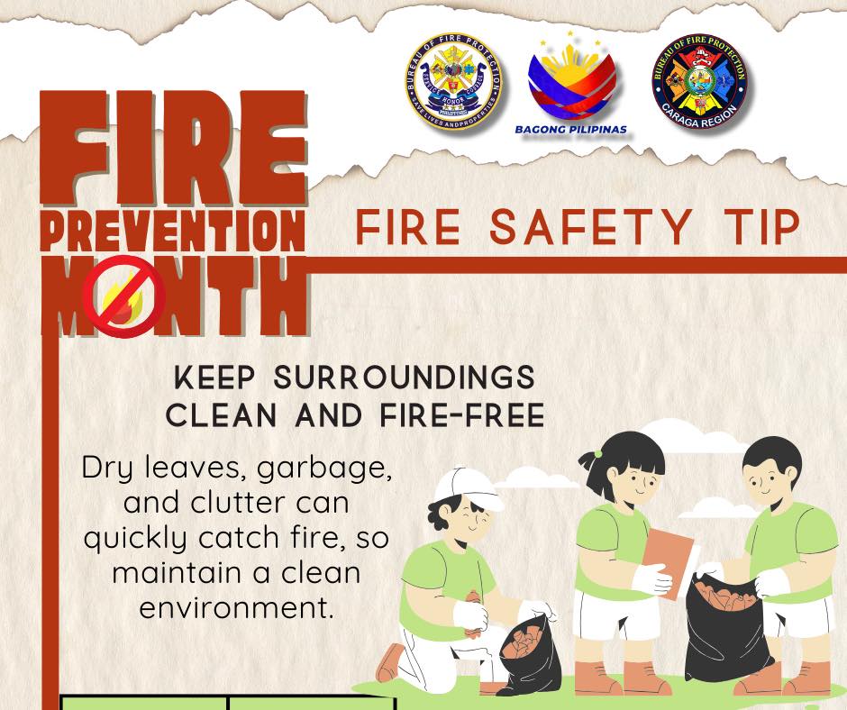 Bureau - BFP Caraga's daily feature of Fire Safety Tips for Fire ...