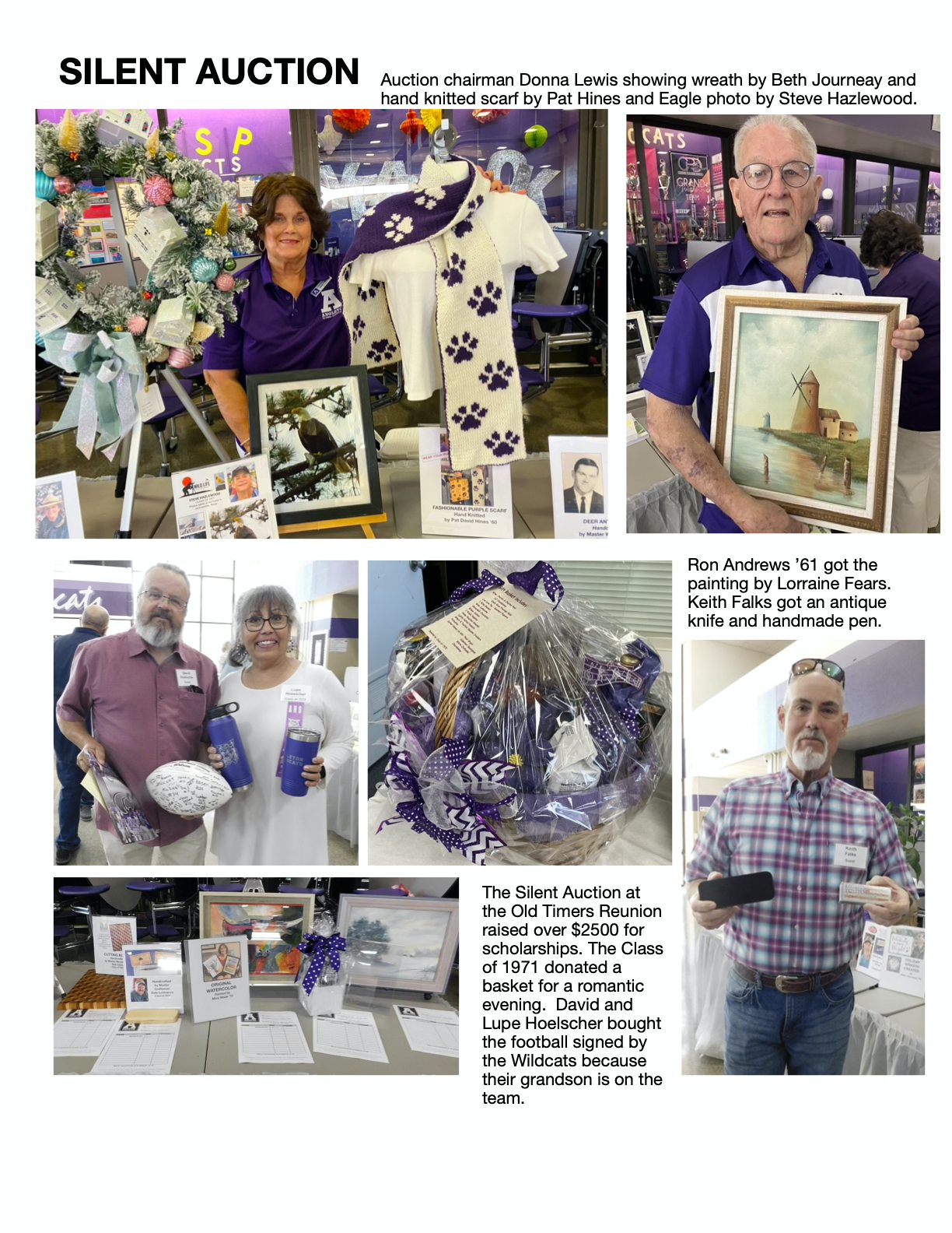Angleton - OLD TIMER AUCTION Alumni and classes donate items for a ...