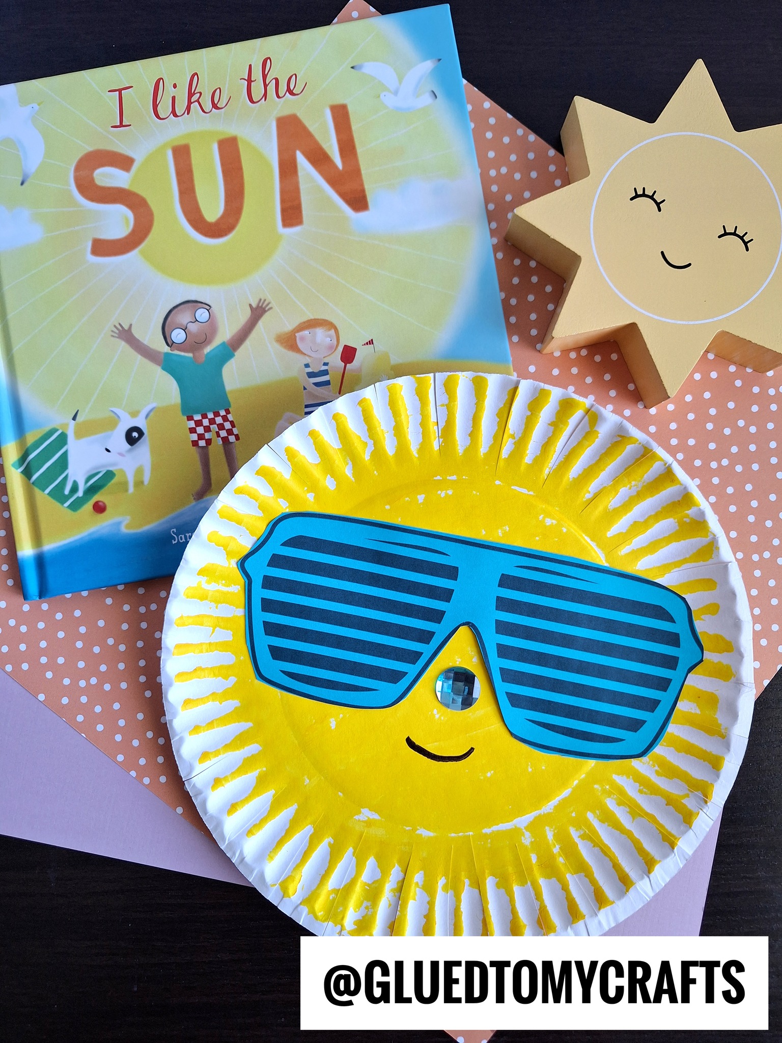 Glued - Paper Plate Sunshine Craft Idea 🌞 https://www ...