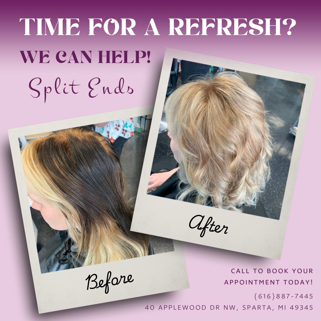 Split - Before & After Magic! A fresh cut and color can make all the ...