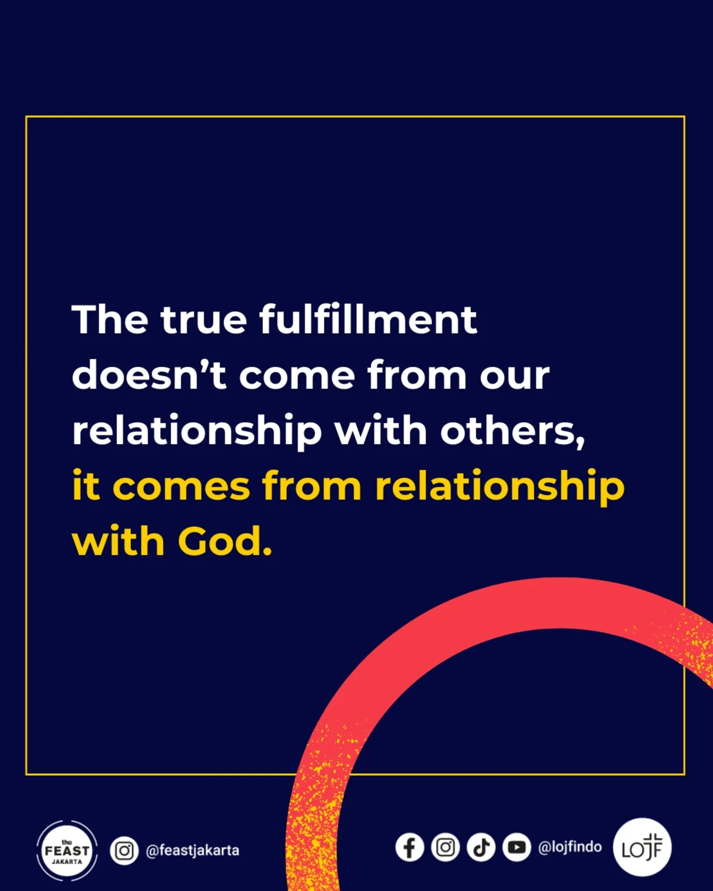 LOJF - Our relationship with others is a reflection of our relationship ...