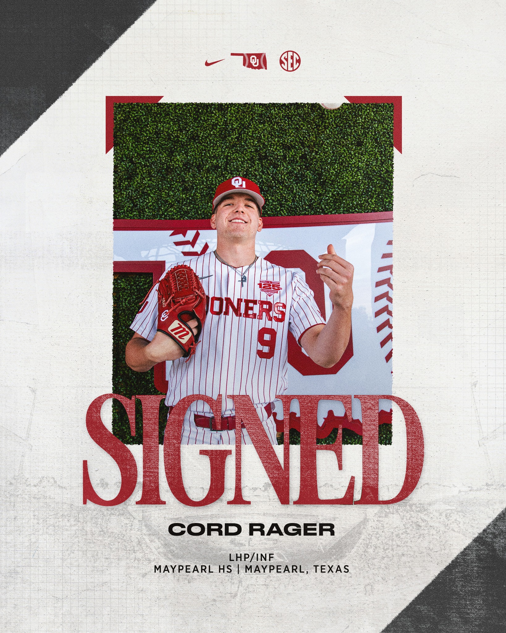 Oklahoma Baseball - ️ Welcome home, Cord Rager! 📍 #COMPETE // #CHAOUS ...