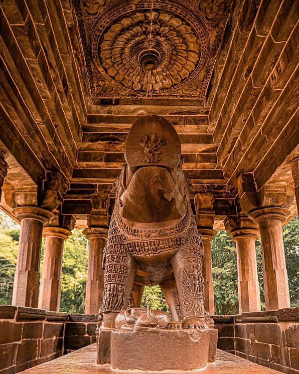 Ancient Hindu - The Varaha Temple at Khajuraho enshrines...