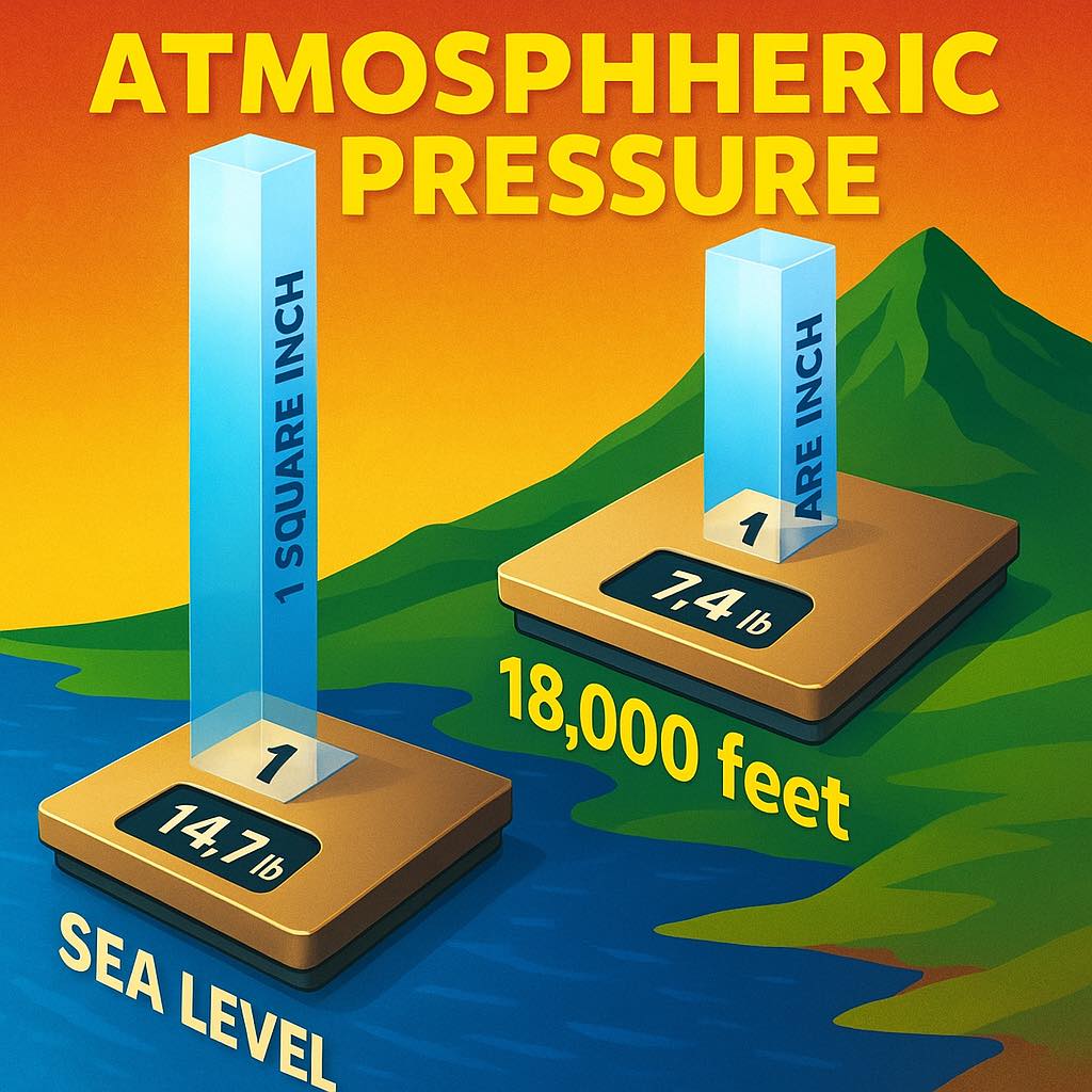 ???Atmospheric pressure decreases as altitude increases. This 