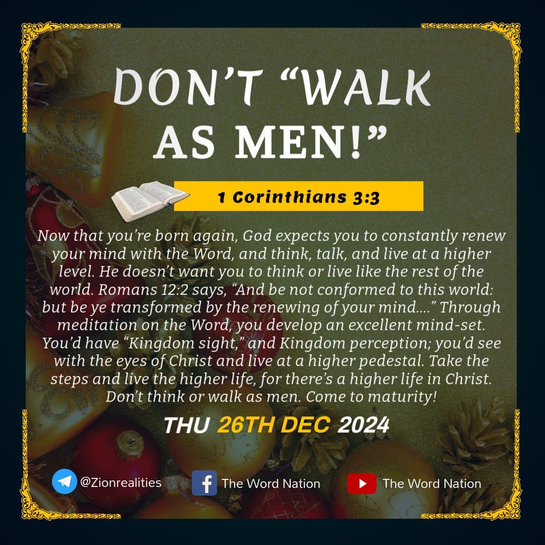 The Word - ZION REALITIES DAILY DEVOTION WEDNESDAY, 16TH MARCH Pastor ...