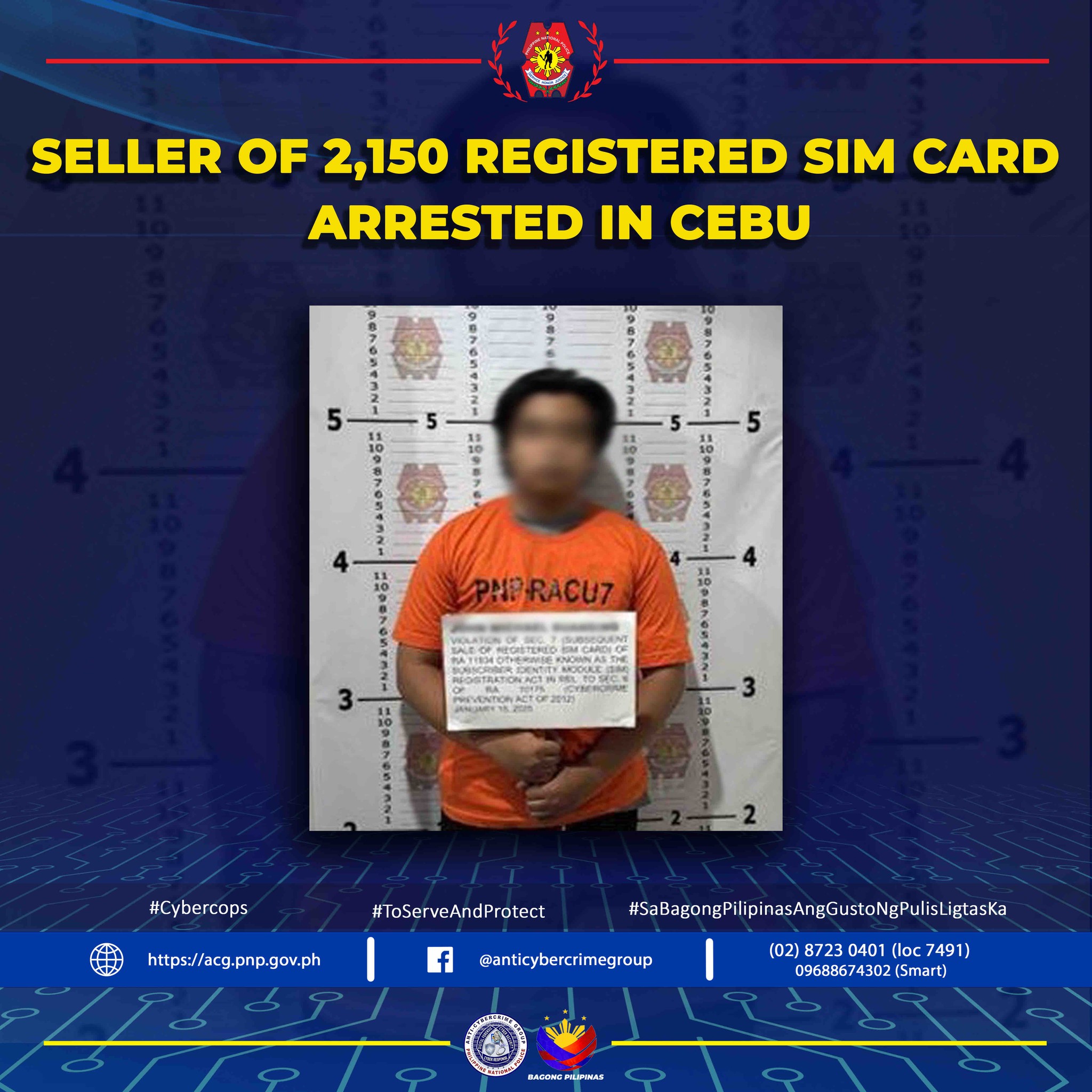 PNP - 2,150 SIM Cards Seized, Sellers Arrested in Cebu On January 15 ...