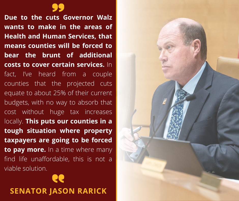 As I’m sure many have heard, the... - Senator Jason Rarick | Facebook