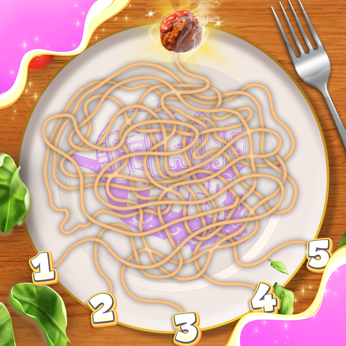 Cooking - Only one spaghetti string leads to the delicious meatball ...