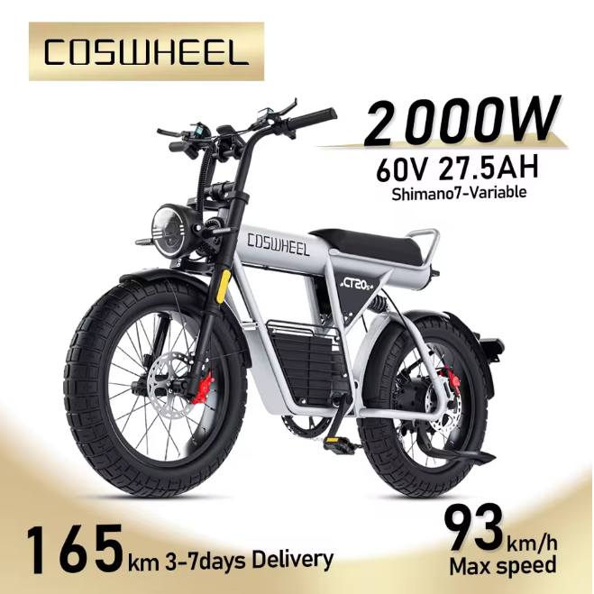The COSWHEEL R6000 packs a massive 6000W motor, dual suspension