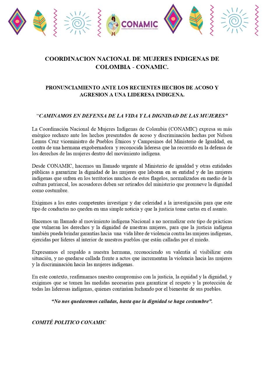 Red - 🟣 Compartimos el pronunciamiento de la Coordinación Nacional de ...