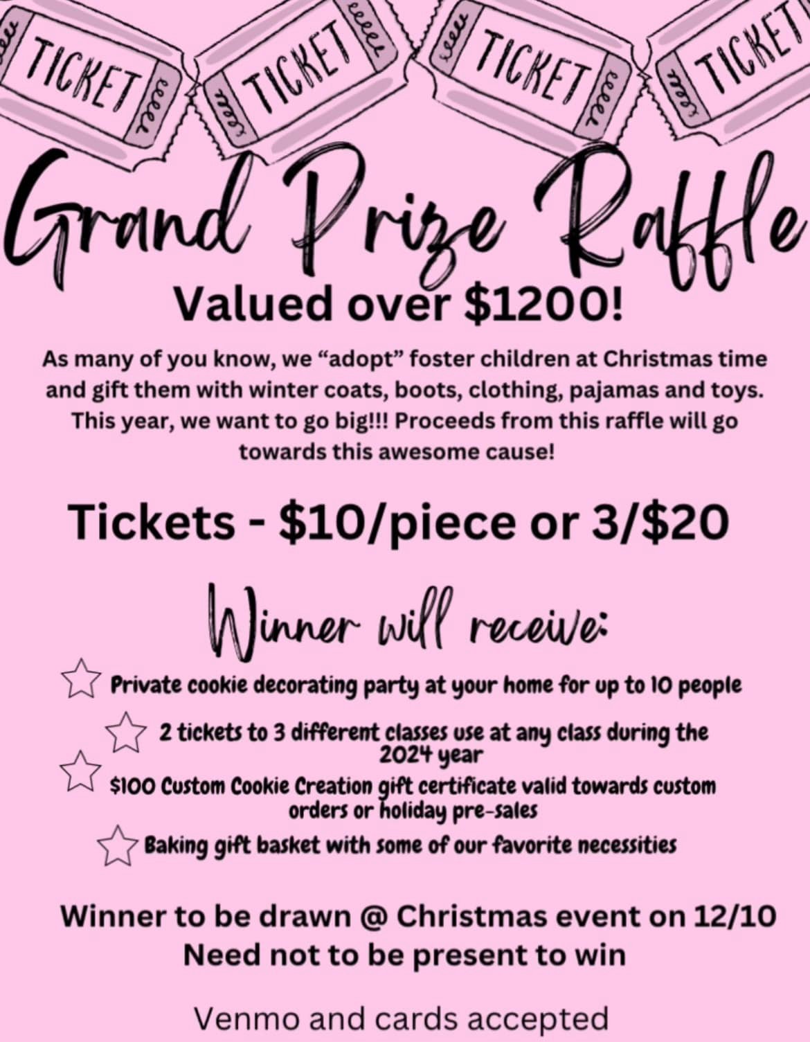 We’re giving away FREE raffle... - Custom Cookie Creation | Facebook