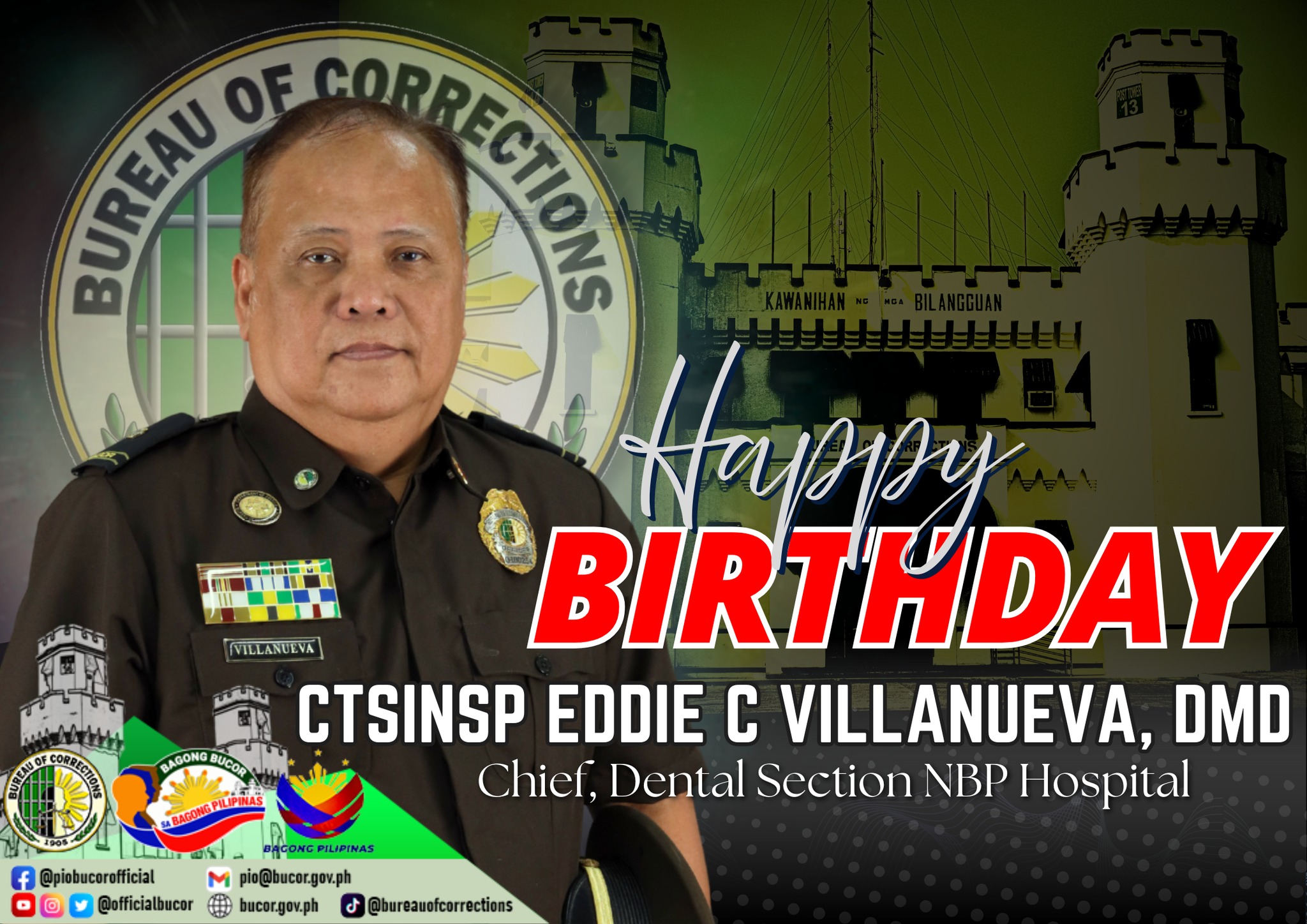 Bureau - Happy Birthday CT/SINSP EDDIE C VILLANUEVA, DMD, Sir! May this ...