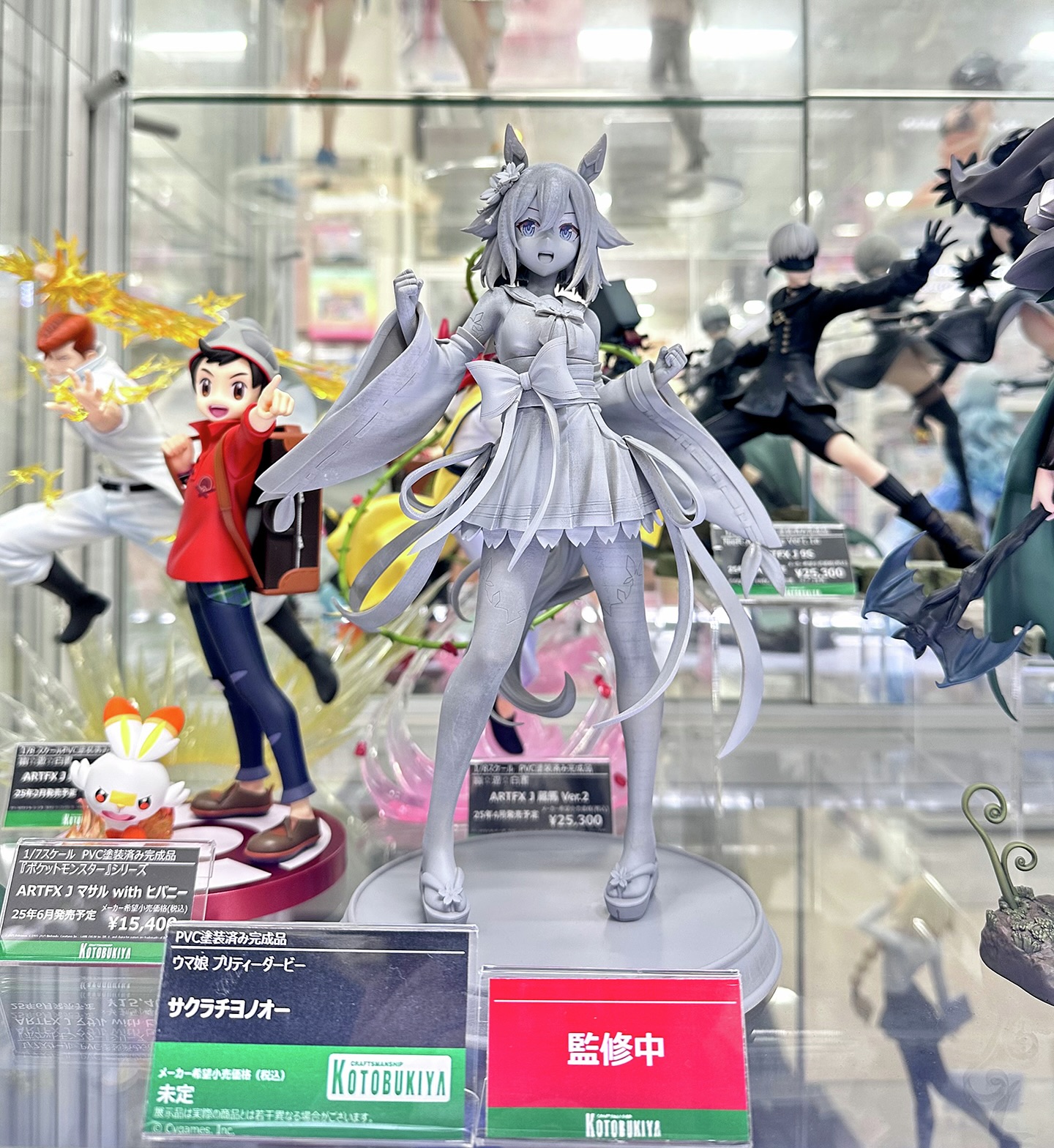 Kotobukiya Uma Musume Sakura Chiyono O on display at amiami Radio 