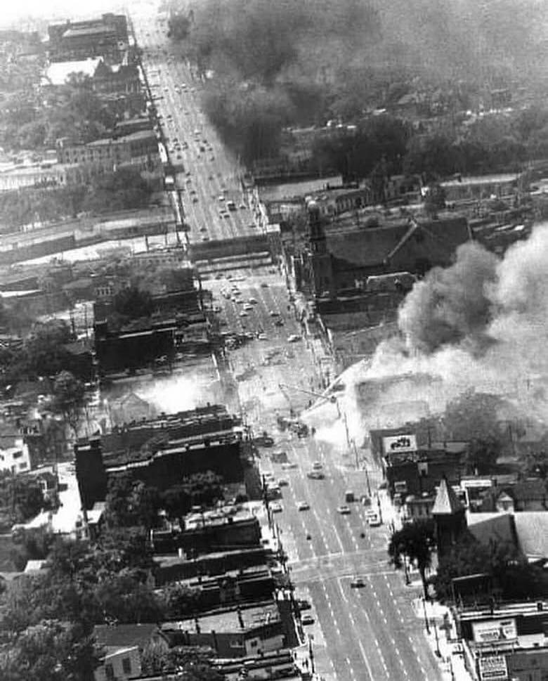 Aerial view of Grand River and Warren... - Historic Detroit