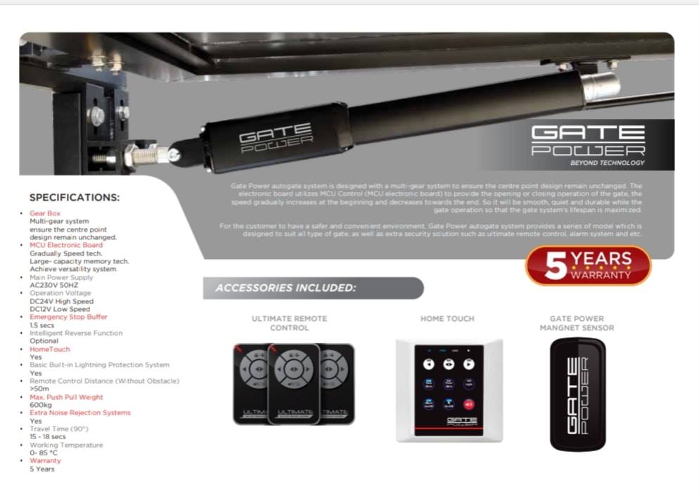 Gate Power Sca system and Autogate System
