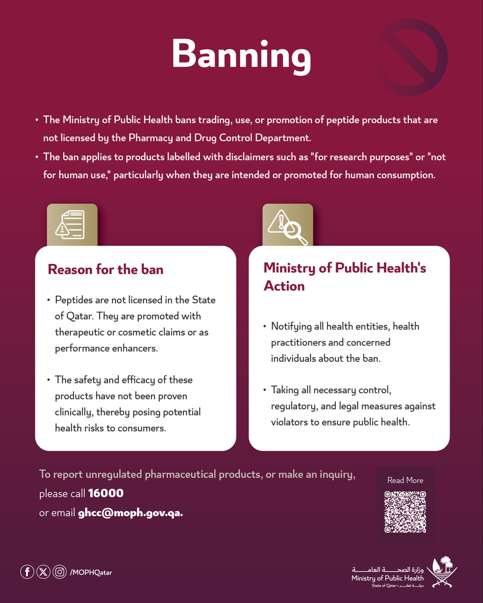 aod9604 banned The Ministry of Public Health has the trading, use or promotion of peptide products that are not licensed by the Pharmacy and Drug Control Department. The ministry said the ban also MIC+B12 on-sale Size:Copper Peptide Bundle ( 1 gram GHK+ 1 gram AHK)