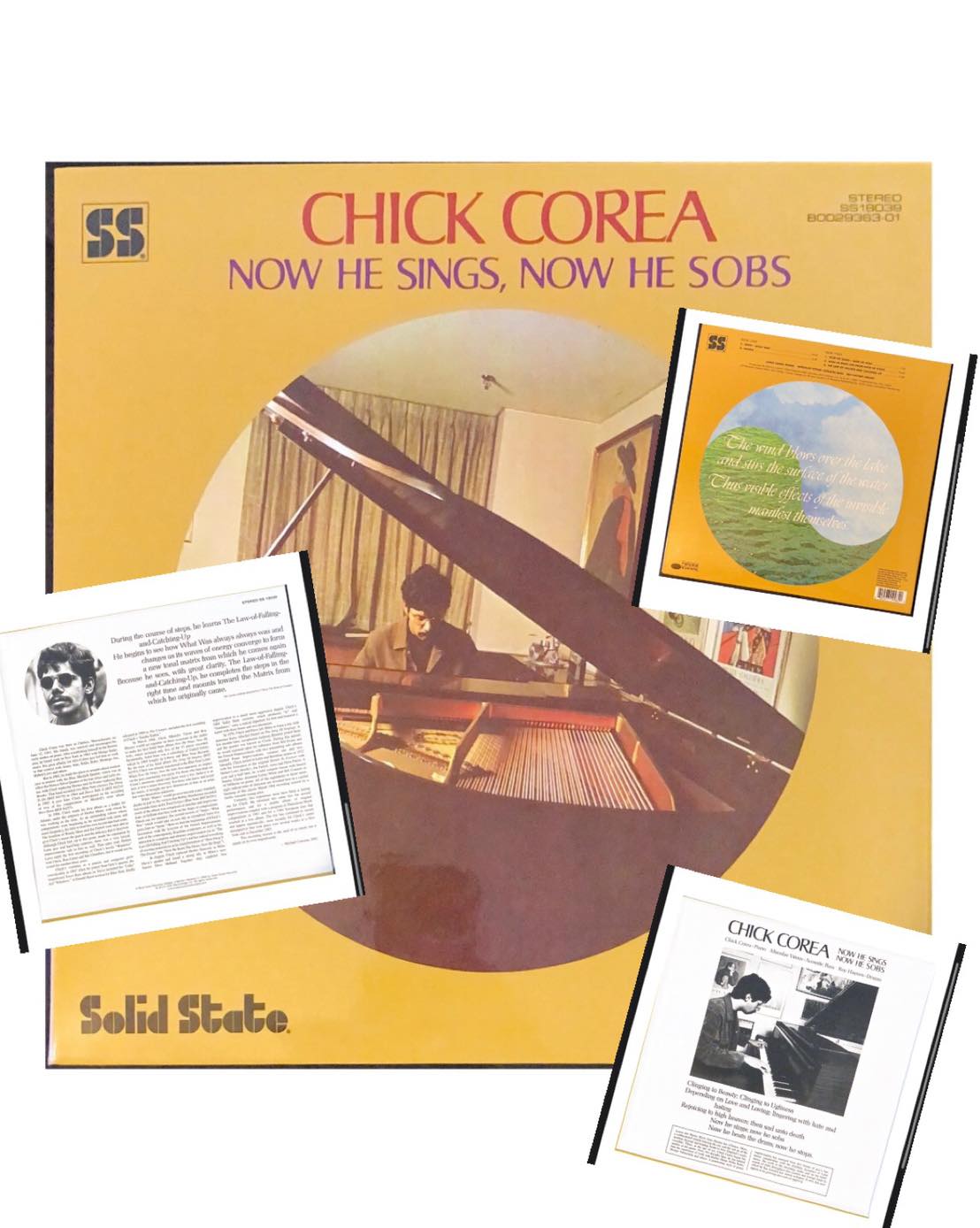 Chick Corea Now he sings, now he sobs vinyl record