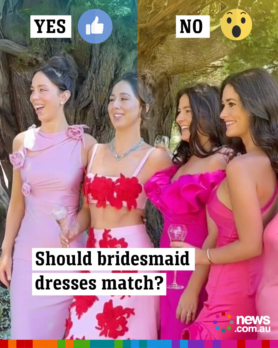 Is this Aussie bridesmaid dress too inappropriate for a wedding?