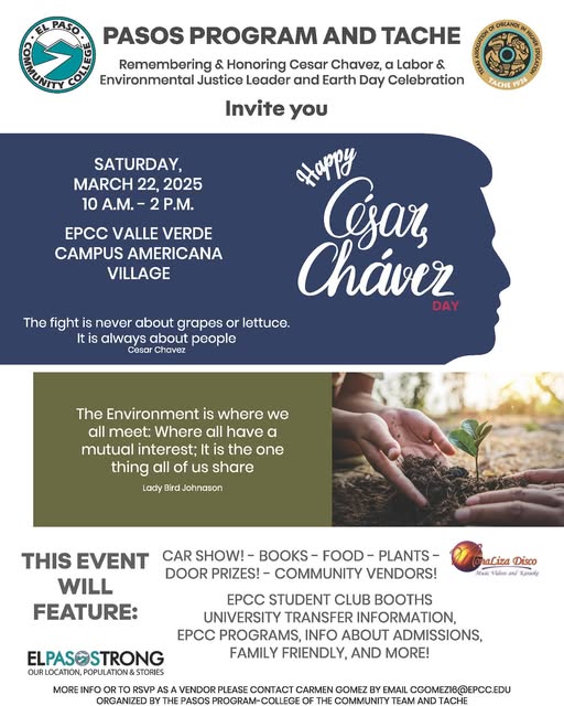 El Paso Community College - The Pasos Program and Tache invites you to ...