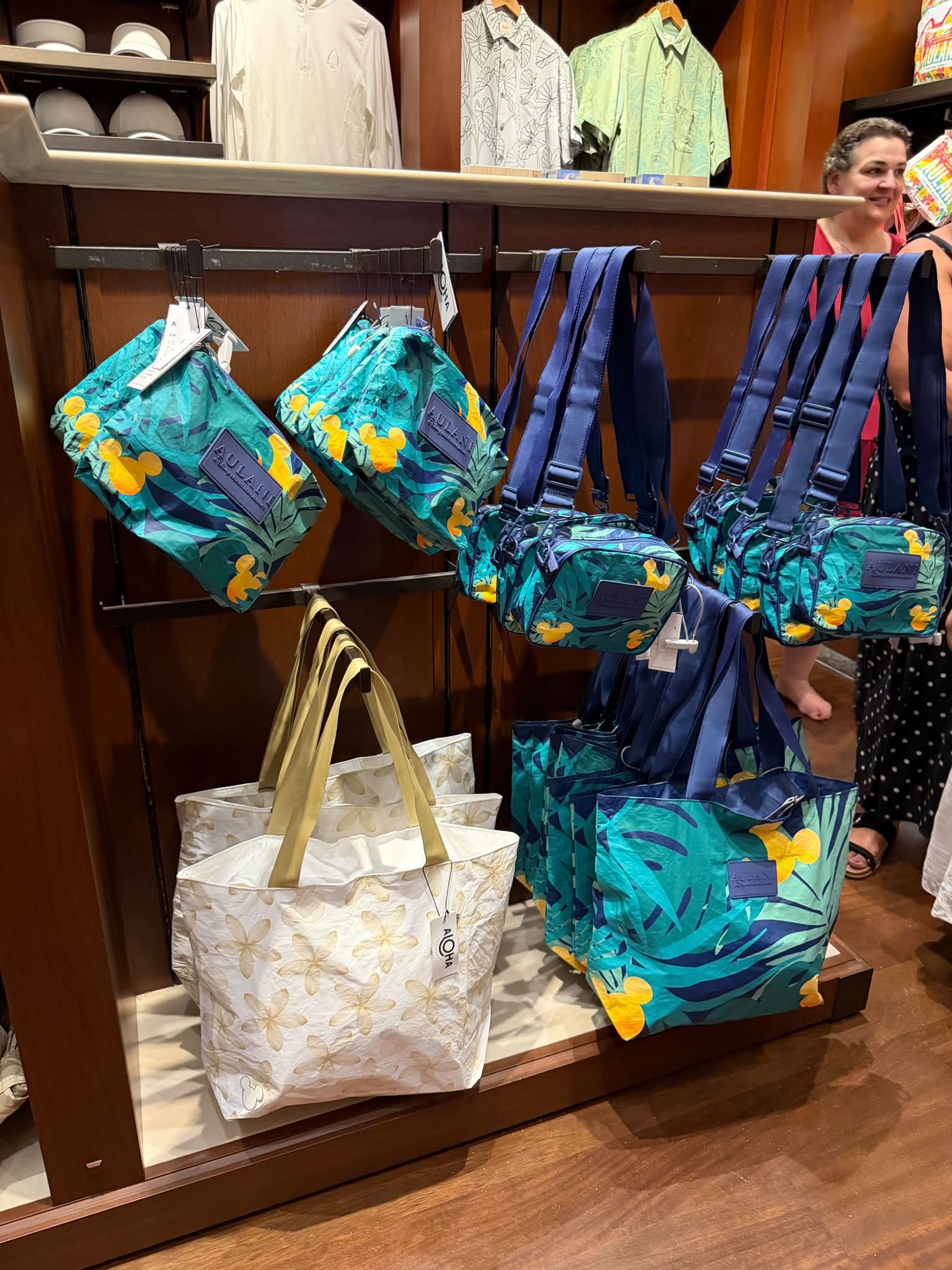 Disney Aulani resort tote and crossbody bags