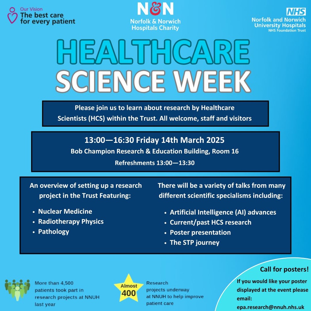 Norfolk - Healthcare science week is an annual week of celebration for ...