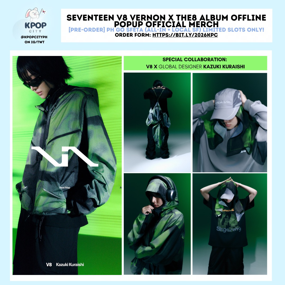 PH GO] SEVENTEEN VERNON X THE8 V8 OFFICIAL MERCH POPUP SFETA