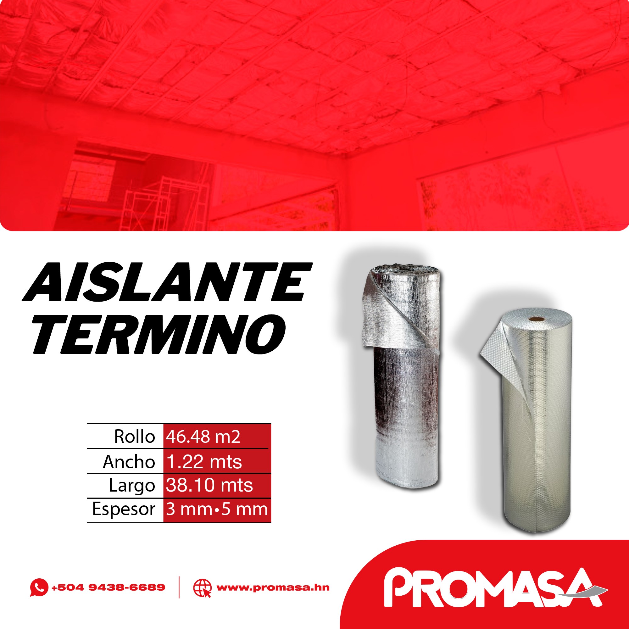 Promasa - AISLANTE TERMICO ¿Por qué elegirlo? → Controla el frío y el ...