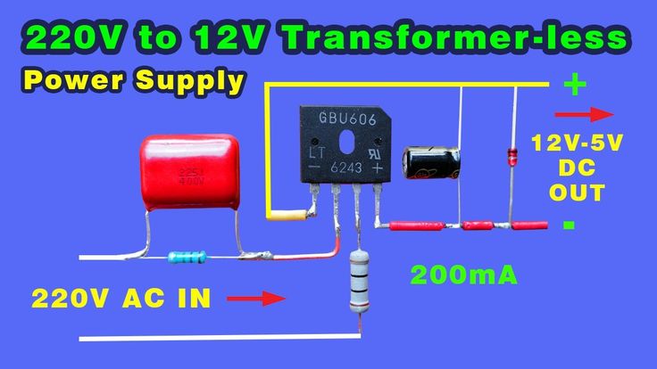Solar - a transformerless power supply circuit designed to convert 220V ...