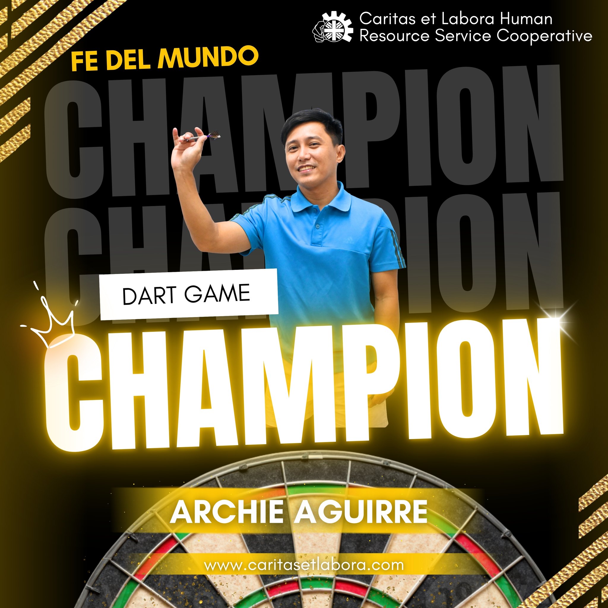 Caritas - Caritas et Labora Sportsfest 2025 Darts Competition Champion ...