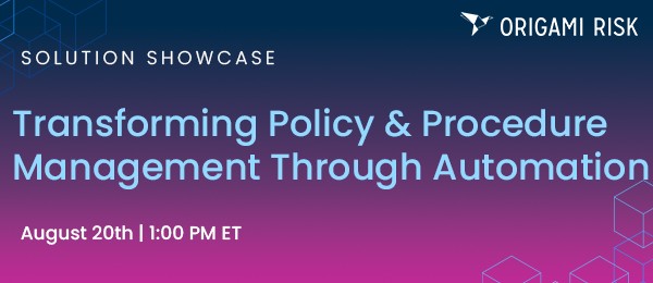 Origami Risk - 💻 Register for our Solution Showcase,...