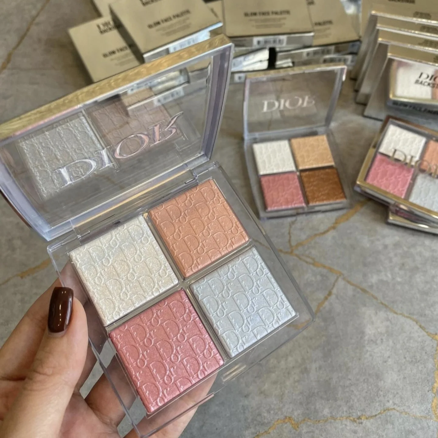 DIOR backstage glow face palette multi-use illuminating makeup 