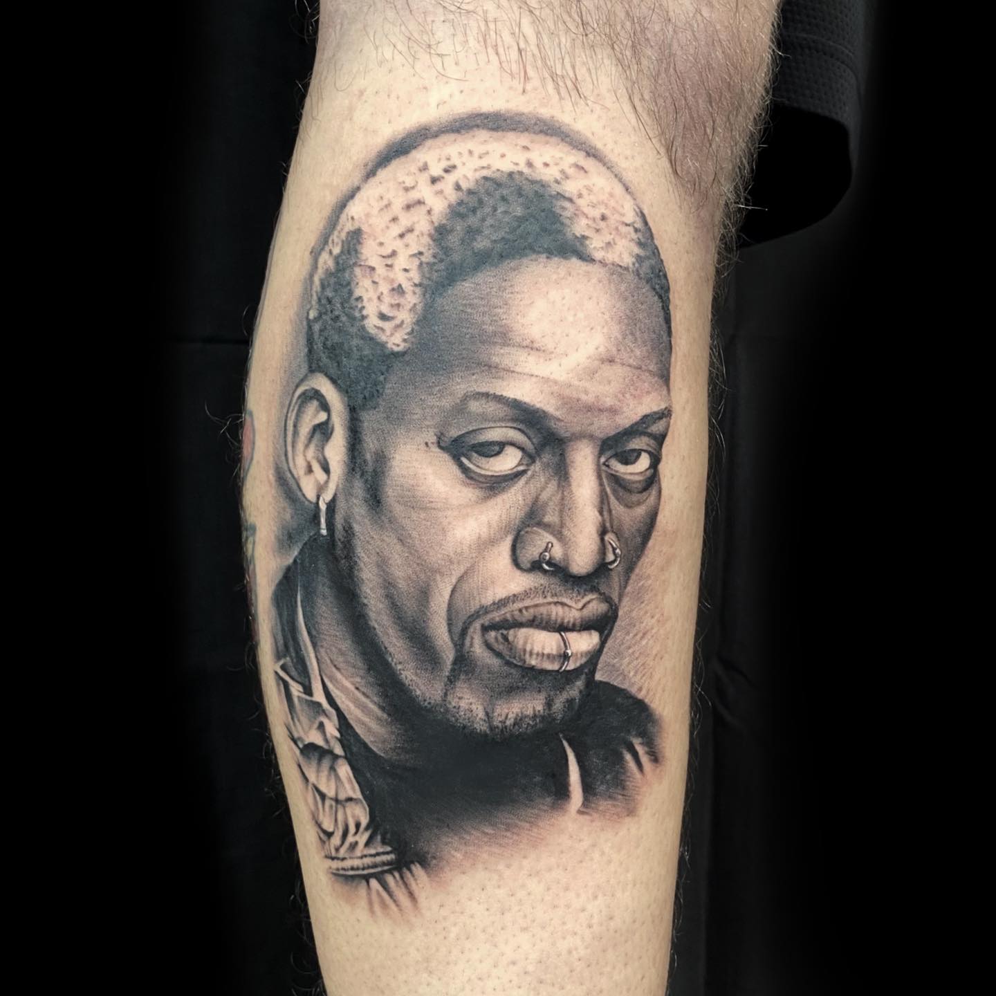 Dennis Rodman portrait by @stab_smtc For information/appointments 