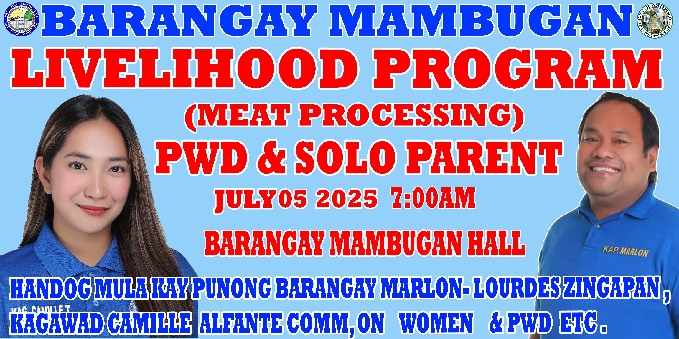 Marlon - Barangay Mambugan Livelihood Program Meat Processing for Pwd ...