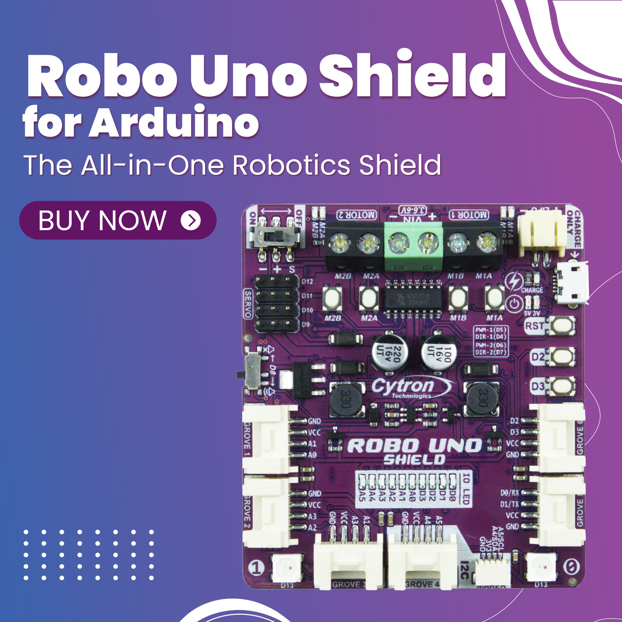 Meet the all-in-one robotics shield... - Cytron Technologies | Facebook