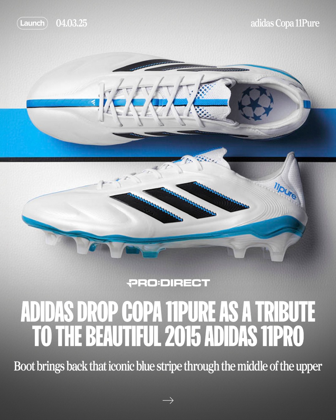 A nod to a special 11Pro released in 2014, adidas release the Copa