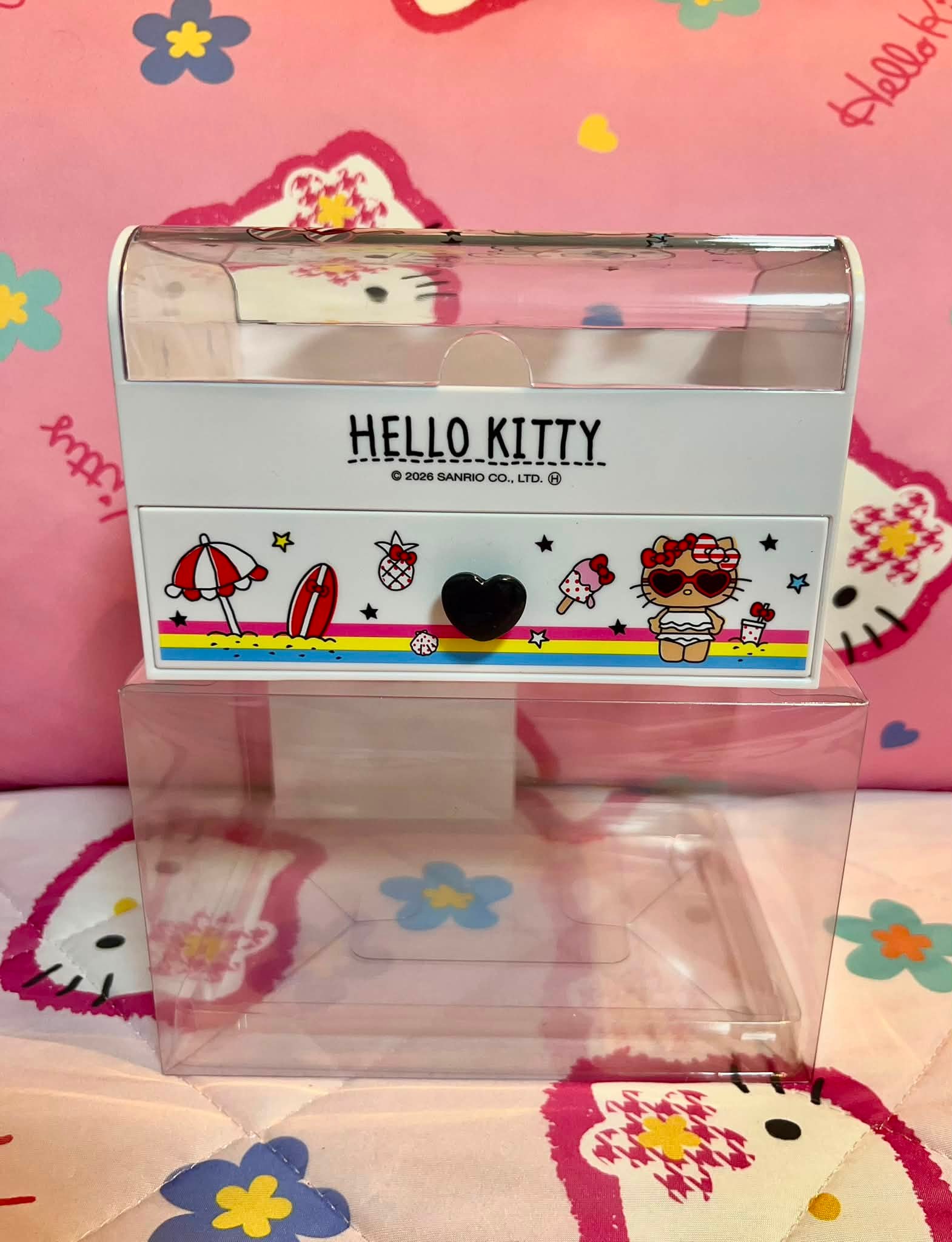 Hello Kitty Suntan Girl Storage Box & Charm💖