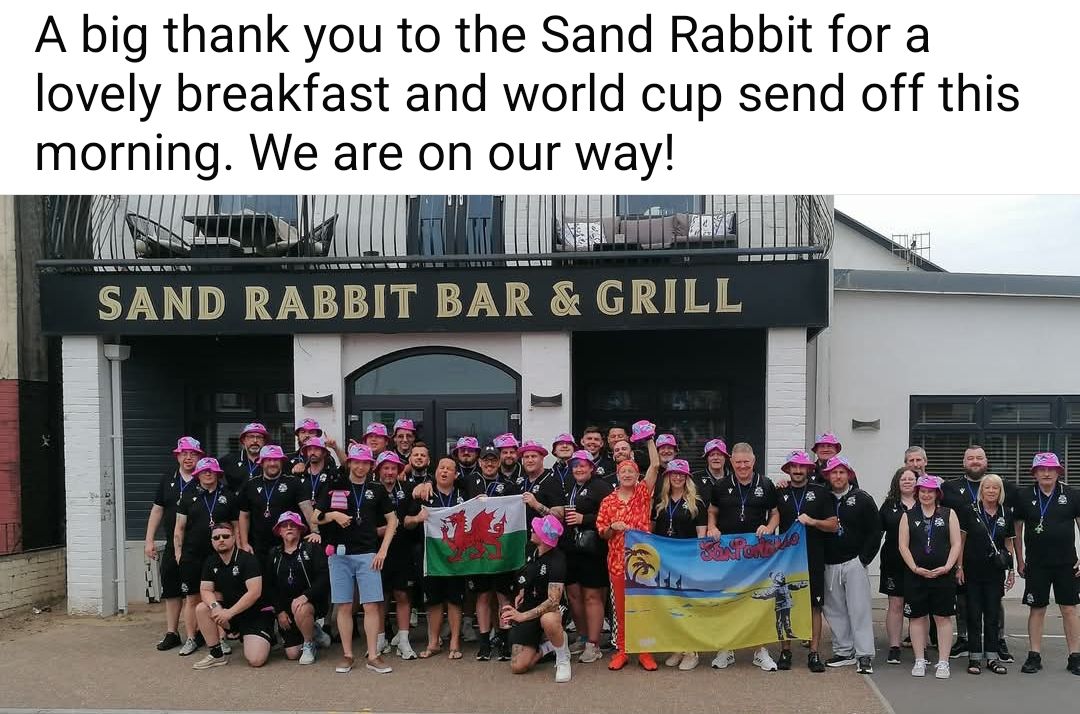 Aberavon - Good luck to the Panthers...on the World Cup tour to Spain ...
