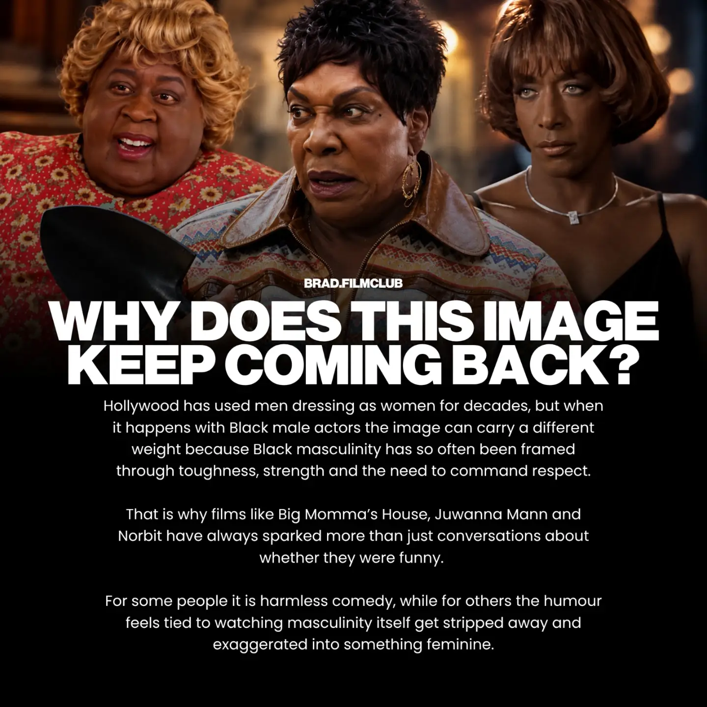 When did the dress become a comedic trope in Hollywood?