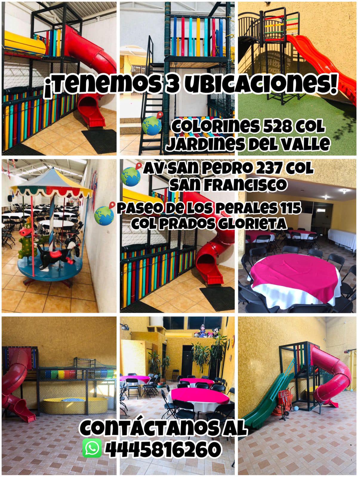 Colorines Fiestas Infantiles 1 y 3 | San Luis Potosí