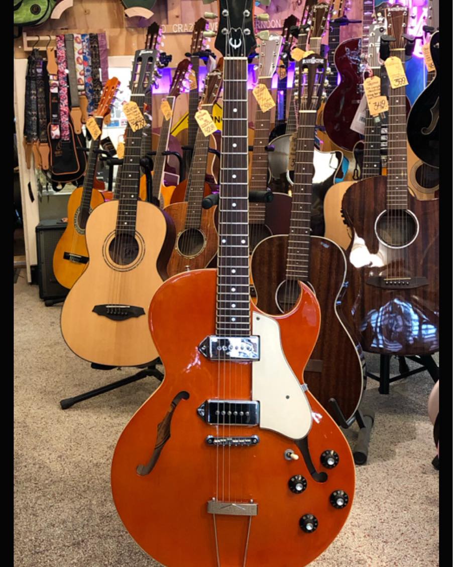 Just in! Epiphone Sorrento 1997 Sunrise Orange Peerless MIK An