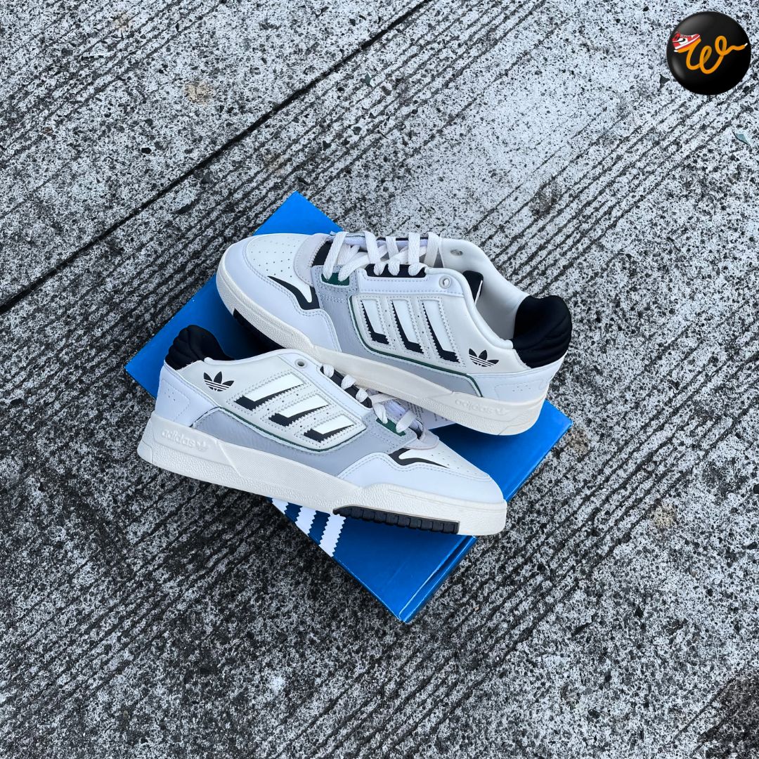 ADIDAS DR0P STEP L0W 2.0 CHALK WHITE CORE BLACK GREY,IG4332 Shopee