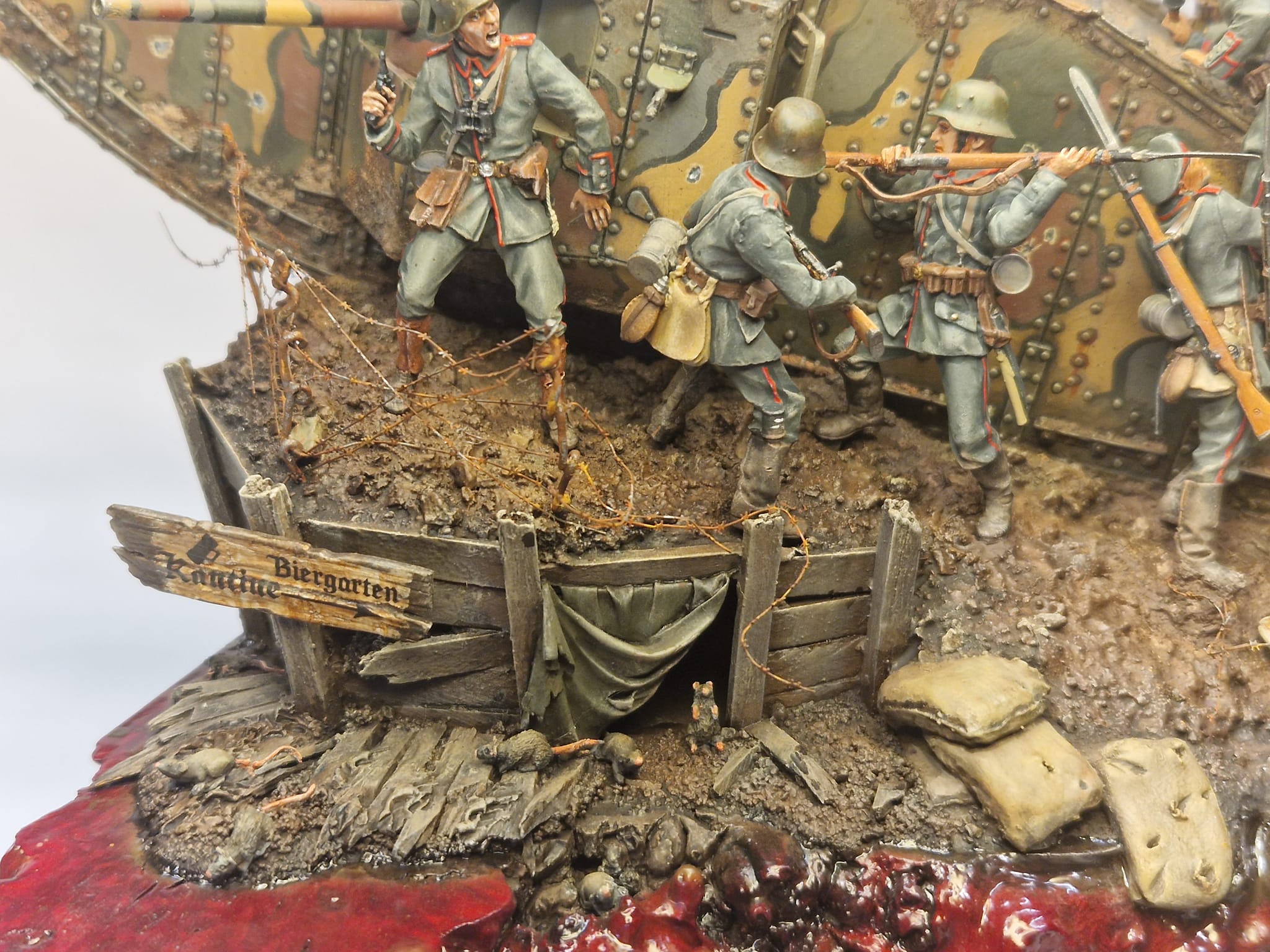 Andrea's 1:32 scale diorama of first tank attack