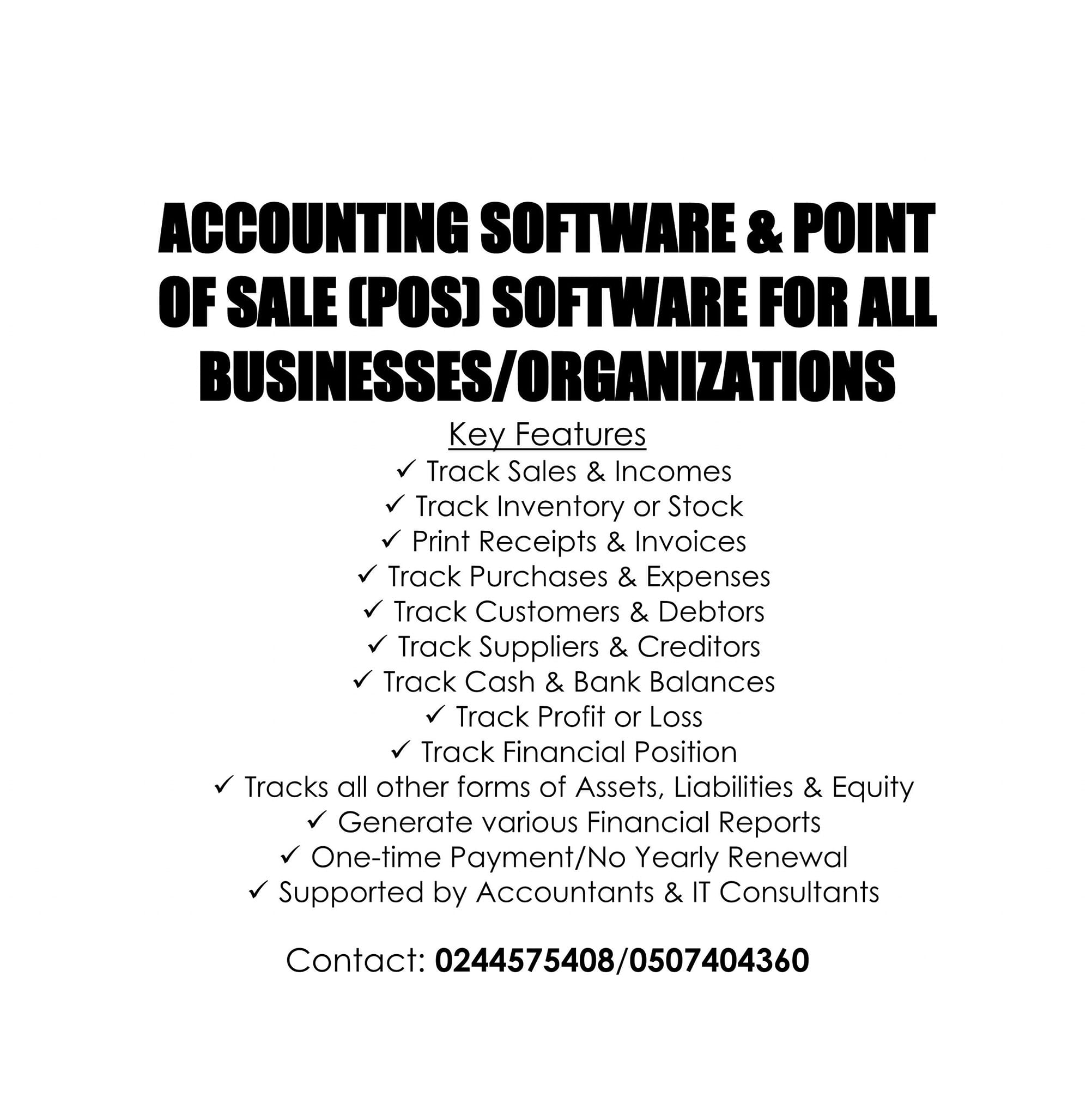 Point of Sale - POS Software + Receipt Printer | Accra