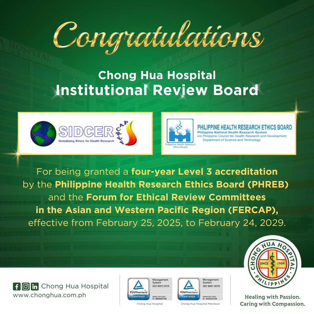 Chong - Congratulations to the 𝗖𝗵𝗼𝗻𝗴 𝗛𝘂𝗮 𝗛𝗼𝘀𝗽𝗶𝘁𝗮𝗹 𝗜𝗻𝘀𝘁𝗶𝘁𝘂𝘁𝗶𝗼𝗻𝗮𝗹 𝗥𝗲𝘃𝗶𝗲𝘄 ...