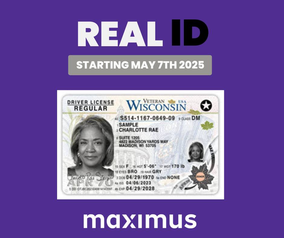Wisconsin Works - 🚨The REAL ID deadline is on May 7, 2025... | Facebook