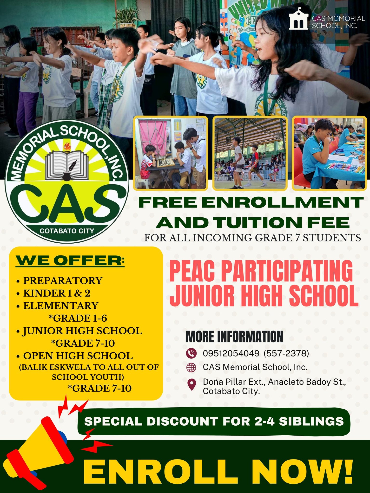 CAS Journalism - 📣 Exciting News! 🌟 Enrollment for the 2025-2026 school ...