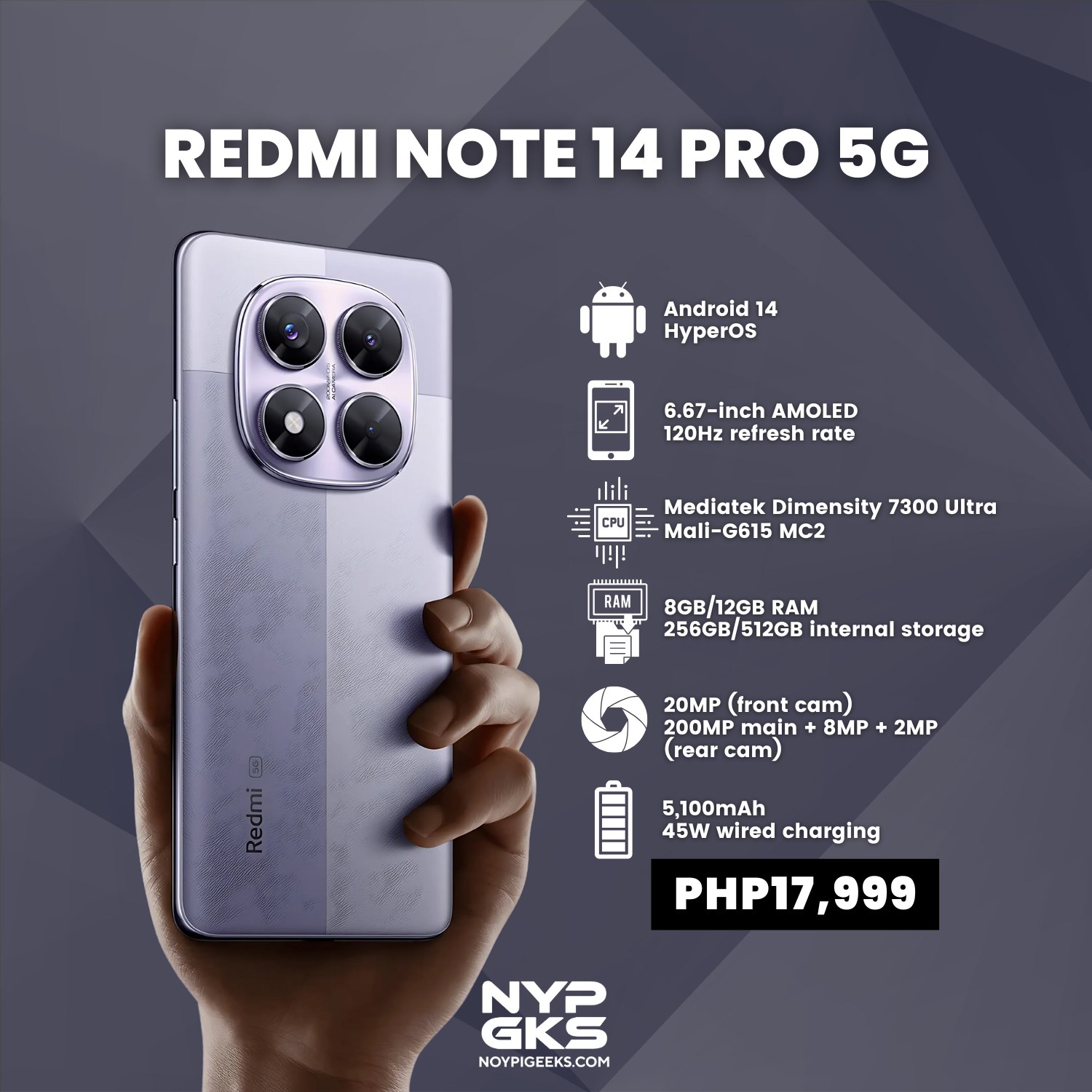 LOOK: The new Redmi Note 14 Pro 5G has officially arrived in the 