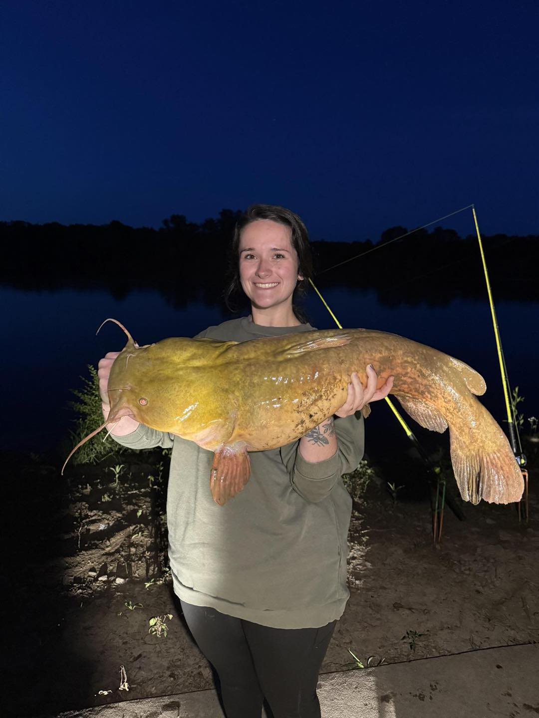 lady dressed as catfish Check out this MONSTER Flathead caught by angler, Maci on her Hellcat Rods! Way to go!!!! #catchthefever #hellcatrods #revengerods #bigcatfever #ctfnation #premiumgear #catfish #catfishing #catfishfishing #fishing #nextlevel #bigfish #ctf #fyp related:kiki-leotard-alpine-rtw