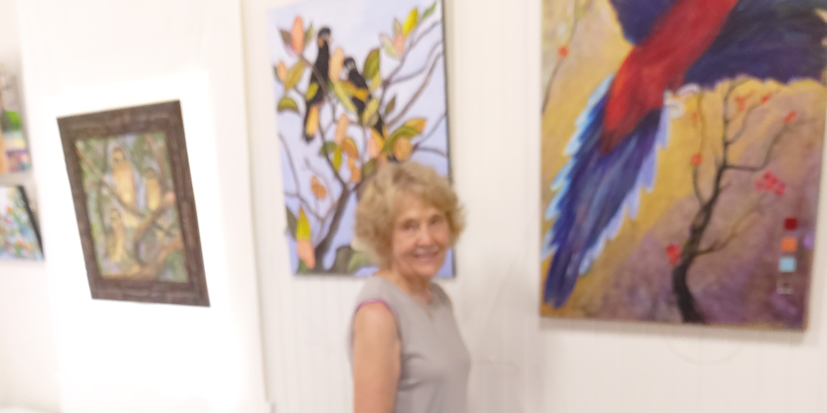Blackall Range Visual Artists - Five Nectarines in Acrylic by Barbara ...