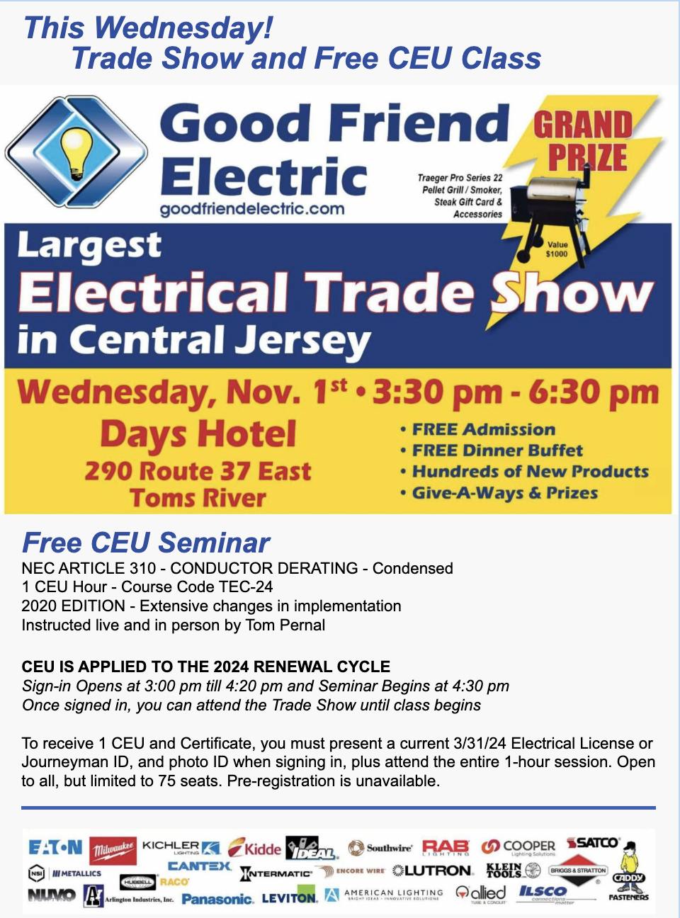 Tom Pernal Electrical Seminars, LLC | Barnegat NJ